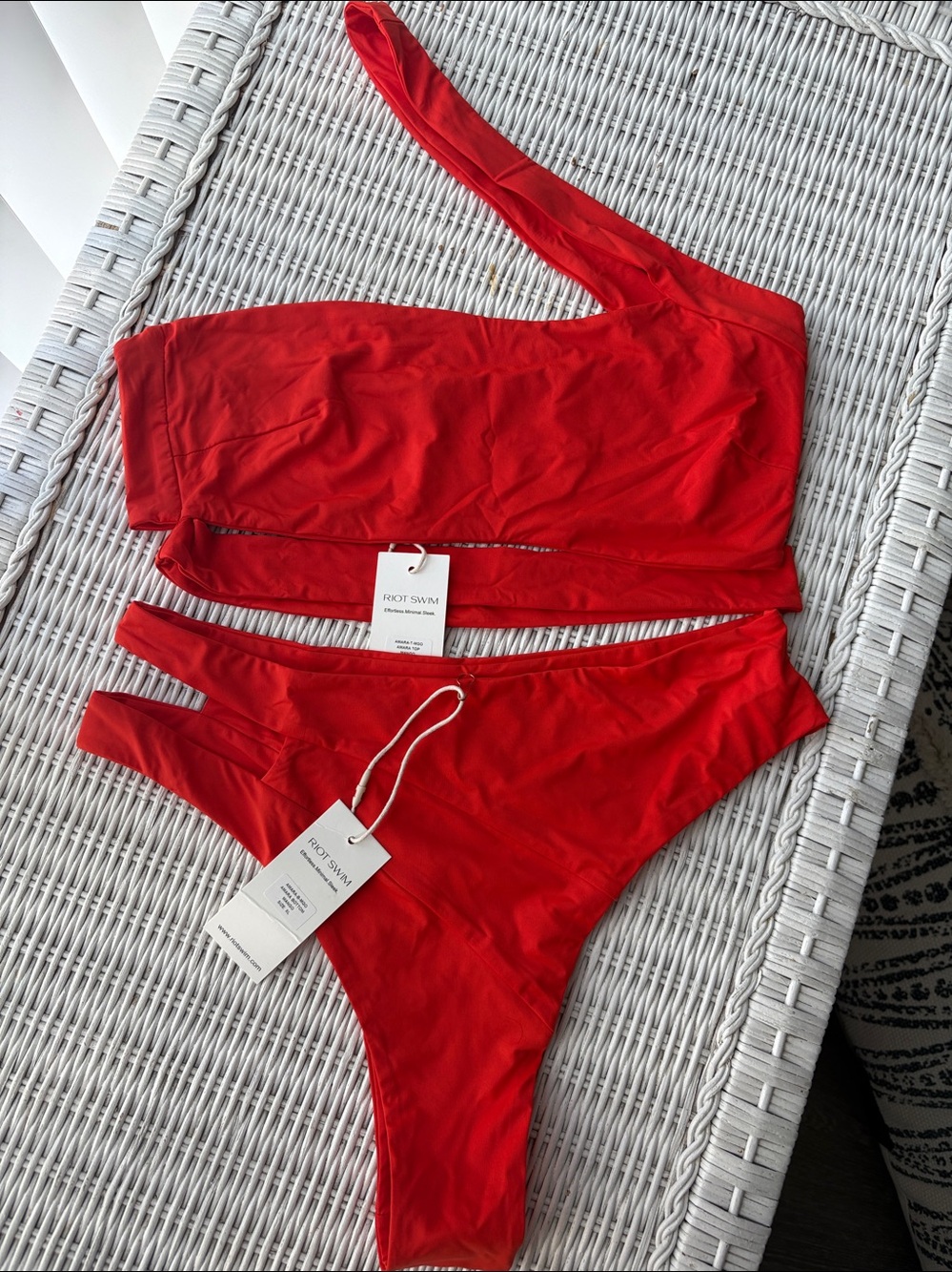 Riot Swim Amara Two Piece Swimsuit in Mango